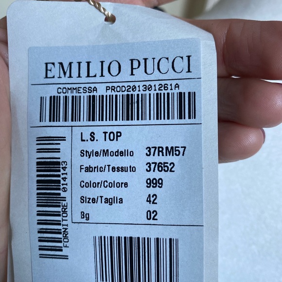 Emilio Pucci BNWT beaded evening top - Picture 6 of 12